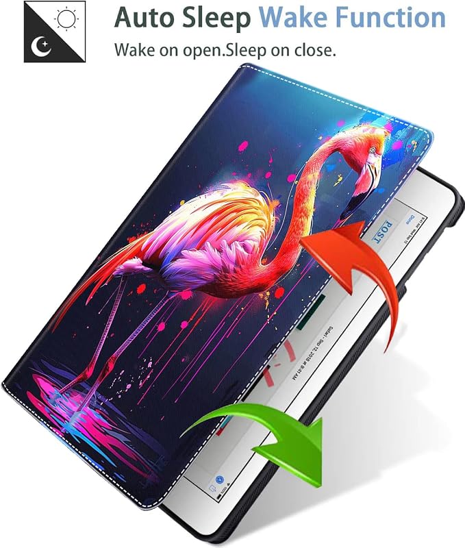Case for iPad (A16) 11th Generation 11 Inch (2025) iPad 10th Generation 10.9 Inch (2022)，Slim Fit Foldable Standing Cover Case with Auto Sleep/Wake Retro Moth