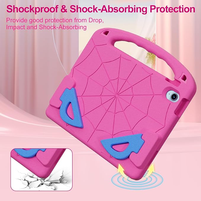 Kids Case for iPad 9th/8th/7th Gen. (10.2-inch 2021/2020/2019) | Shockproof Cover with Built-in Screen Protector and Stand Black