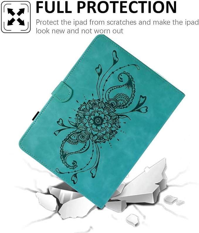 Case for Kindle Fire HD 10 &amp Fire HD 10 Plus 13th/11th Generation 2023 2021 | Synthetic Leather Flip Folio Stand Cover with Auto Wake/Sleep for Kindle Fire HD 10 &amp Fire HD 10 Plus Beach