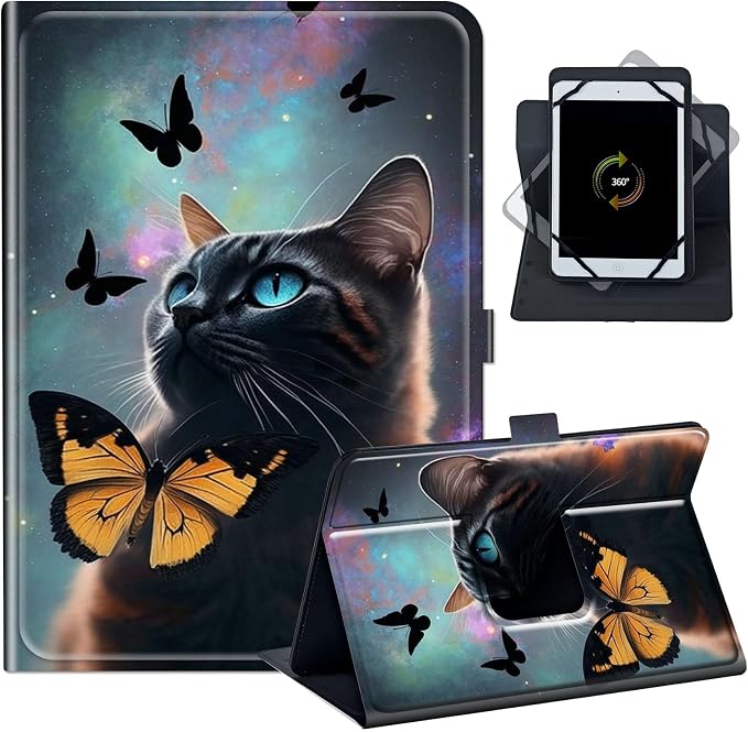 Case for Google Pixel Tablet 11 2023PU Leather 360 Degree Rotatable Kickstand Tablet Cover with Magnetic Closure for Pixel Tablet 11 2023/ All 10.5-11.5 Tablet，American Eagle with Flag