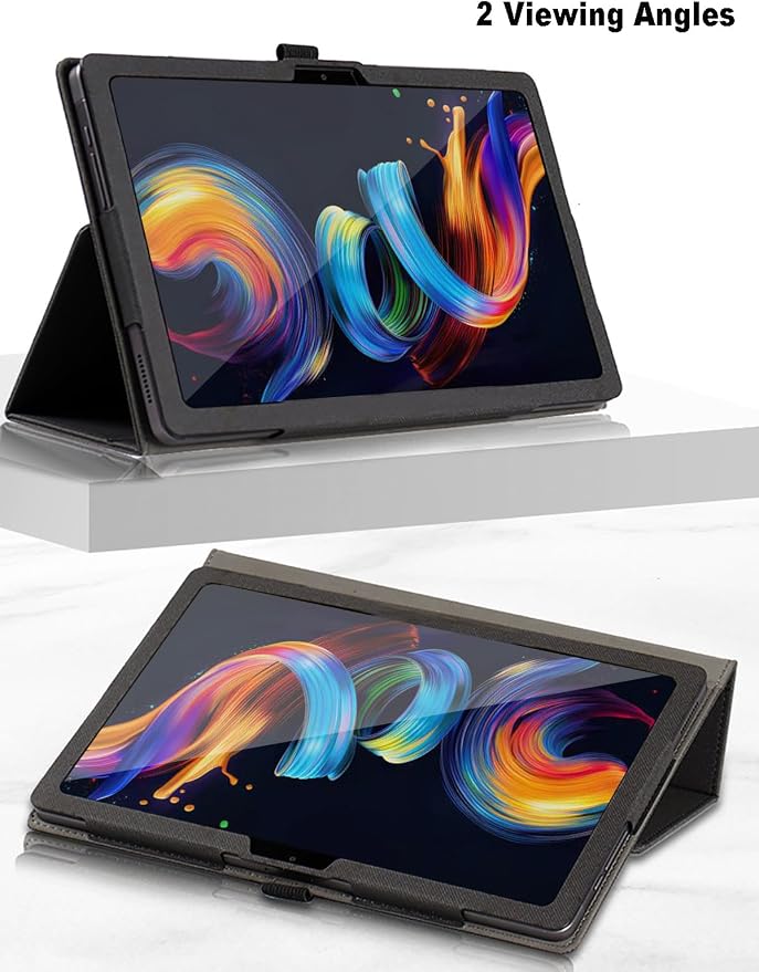 Case for TCL Nxtpaper 11 Plus 11.5 inch TCL Nxtpaper 11 Plus Tablet Case Folding Stand Protective Cover with Pencil Holder and Wrist Strap Full Protection. (Black)