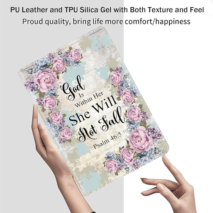for iPad mini 5/4 Case iPad mini 1/2/3 Case Adjustable Stand Shockproof Protective Cover with Automatic Wake-up/Sleep Function Suitable for iPad mini 5th/4th Gen 7.9 inch - Bible Phil 4-13 Floral