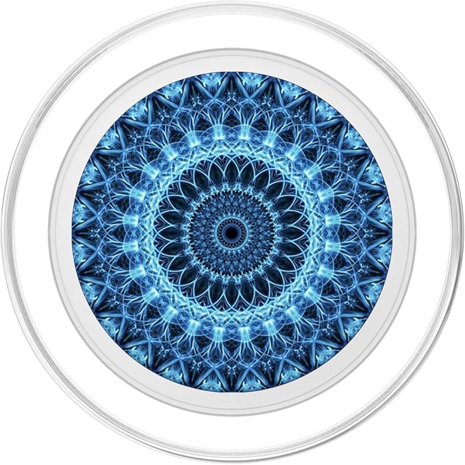 Blue Mandala Pop Mount Socket Cute Designed Divine Mandala PopSockets Adhesive PopGrip