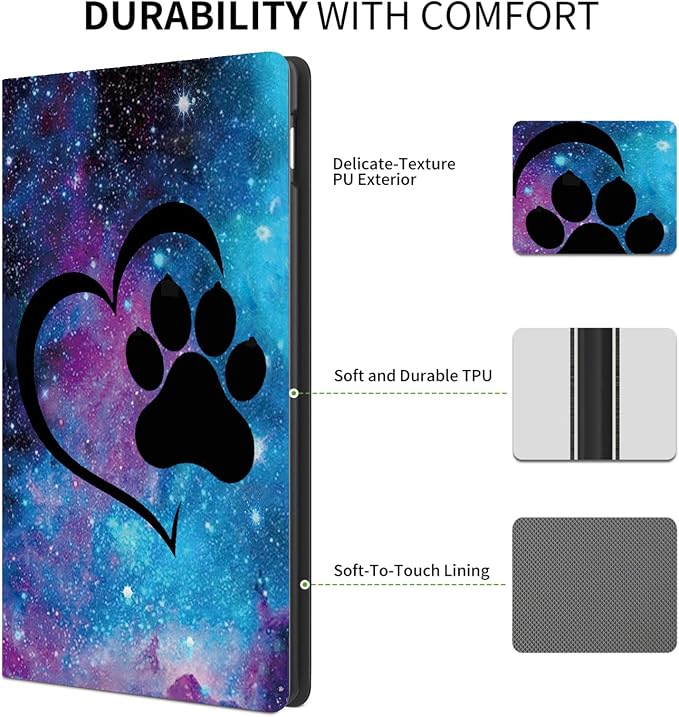 FUYOCWE for iPad Pro 13 Inch Case (M47th Generation2024 Model A2925A2926A3007)PU Leather Slim Folding Stand Case for iPad 13 7th GenAuto Sleep Wake Cover -A Dream Catcher Wolf