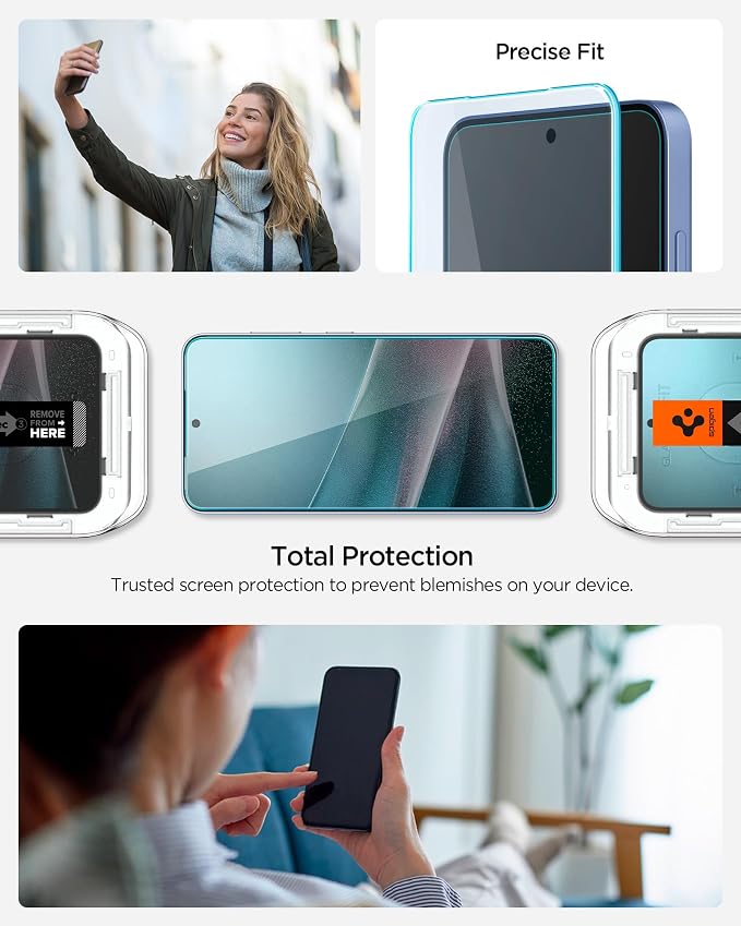 Spigen GlasTR EZ FIT Tempered Glass Screen Protector for Galaxy S24 Ultra | 9H Hardness Tempered Glass Easy Installation Kit Case-Friendly Crystal Clear Touch Responsive Oleophobic Coating