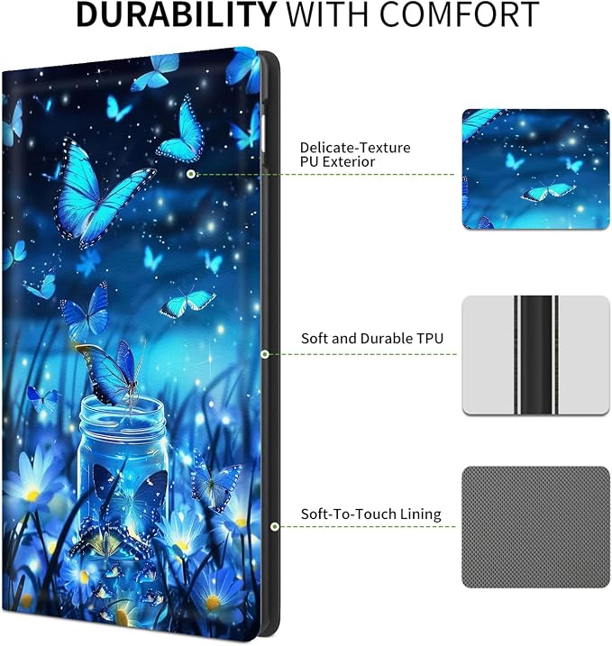 FUYOCWE for iPad Pro 13 Inch Case (M47th Generation2024 Model A2925A2926A3007)PU Leather Slim Folding Stand Case for iPad 13 7th GenAuto Sleep Wake Cover -A Dream Catcher Wolf