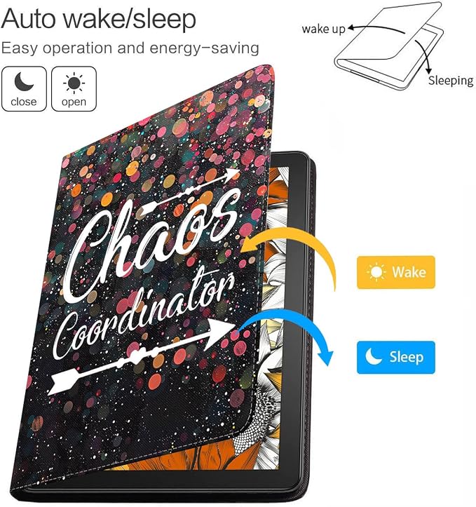 Case for Samsung Galaxy Tab A 8.0 2019 (SM-T290/T295/T297) Slim Lightweight PU Leather Stand Cover with Auto Wake/Sleep for Galaxy Tab A 8.0 Inch Abstract Watercolor Art Dogs