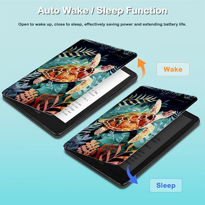 for 6 Kindle 2024 and 2022 (11th Generation) Case Slim Lightweight Smart Cover Case with Auto-Wake/Sleep for Kindle 2024Bald Eagle Flag