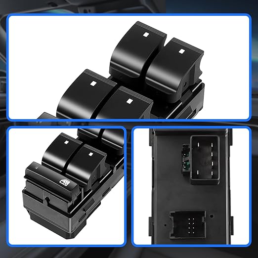 JALIAMTE 20945129 Master Power Window Switch Driver Side, Window Control Switch Button Compatible with Chevrolet HHR Traverse Silverado GMC Yukon Sierra Buick Enclave Replaces# 25789692 25951963