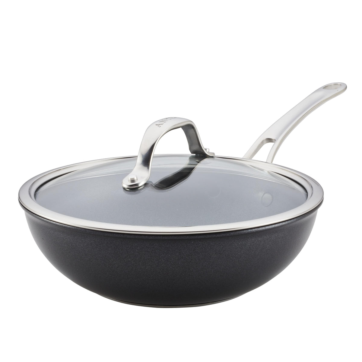 Anolon X Hybrid Nonstick Induction Saute Pan With Lid, 3.5 Quart - Charcoal Gray
