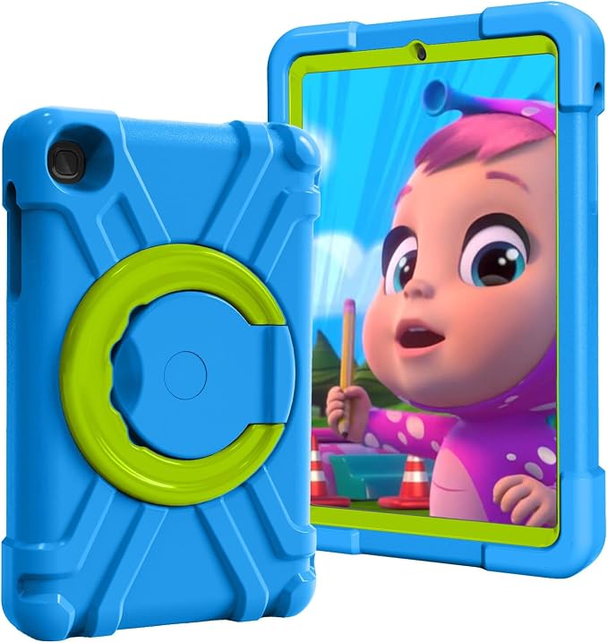AKABEILA Compatible with Amazon Fire HD 8 2020/2022 Tablet Case，Rugged Kids Case with Stand Lightweight Shockproof Kids Friendly Tablet Cover Black
