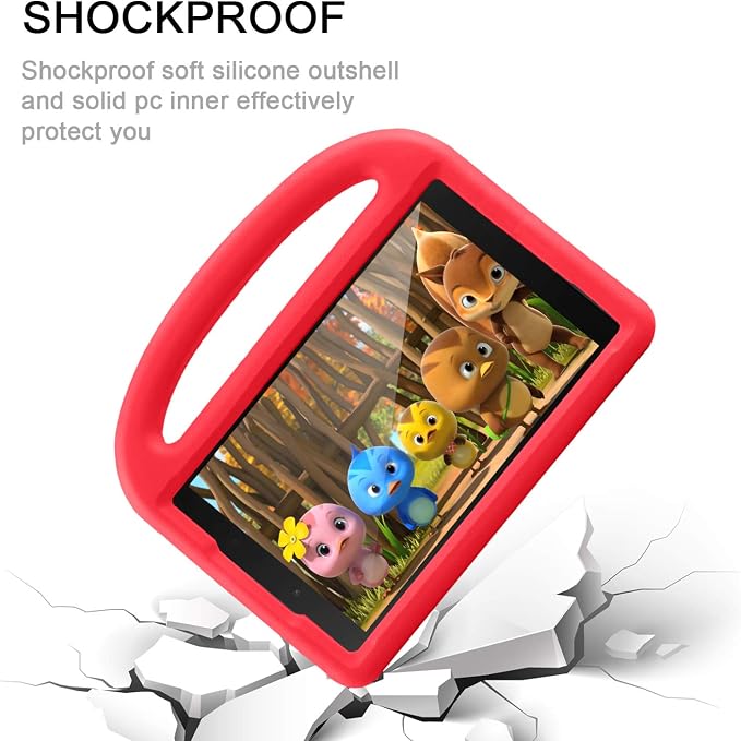 Kids Case for Samsung Galaxy Tab A 8.0 (2019) SM-T290/SM-T295 Techcircle Kid Child Safe Shock Proof EVA Rugged Protective Handle Stand Case for Galaxy Tab A 8.0 SM-T290/SM-T295 Tablet Black