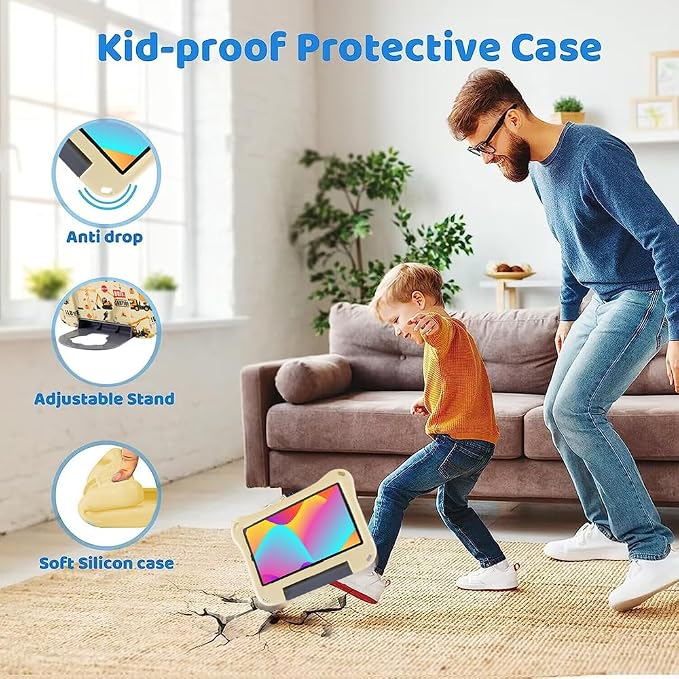 Dinosaur REVVL Tab 5G 2023 10.36 inch Case for Kid Boy Light EVA Kids Friendly Tablet Cover with Handle Kickstand Kid-Pro Shockproof Full Cover Boy's Gift (KL)