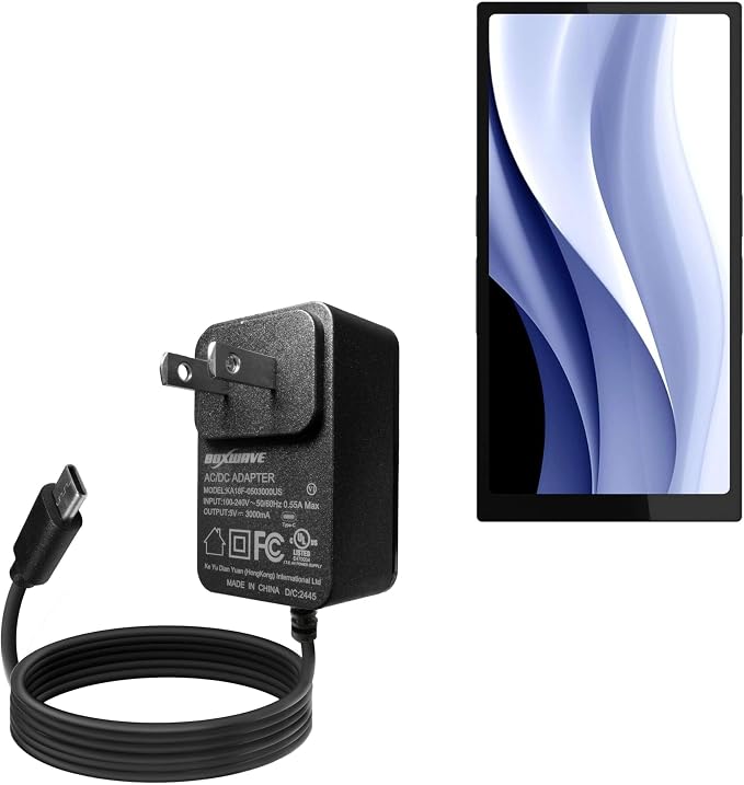 BoxWave Charger Compatible with HiBy R6Pro MAX - Wall Charger Direct (15W) Rapid Charge Your Device with Built-in 3ft Cable