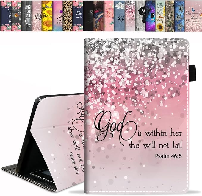 Case for All-New Fire HD 10/Fire HD 10 Plus Tablet 10.1 (11th Gen 2021 Released) - Premium PU Leather Stand Cover with Auto Wake/Sleep - Bible Verse Proverbs 31:25