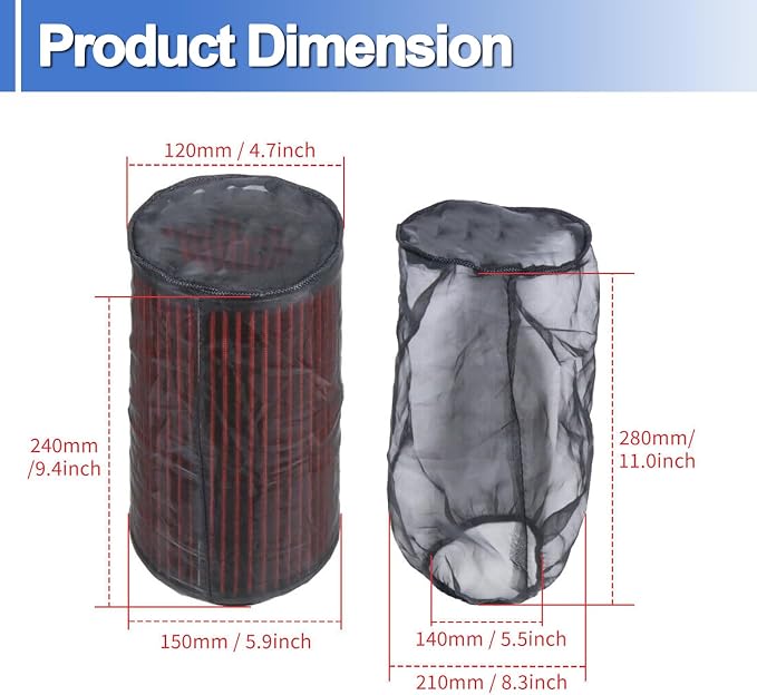Air Filter Cover Large Dustproof Protective