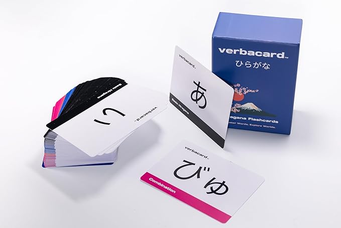 Hiragana Flashcards – Learn to Read Japanese Fast | 106 Card Alphabet Study Deck with Pronunciation & Examples | Japanese Alphabet for Beginners & Students