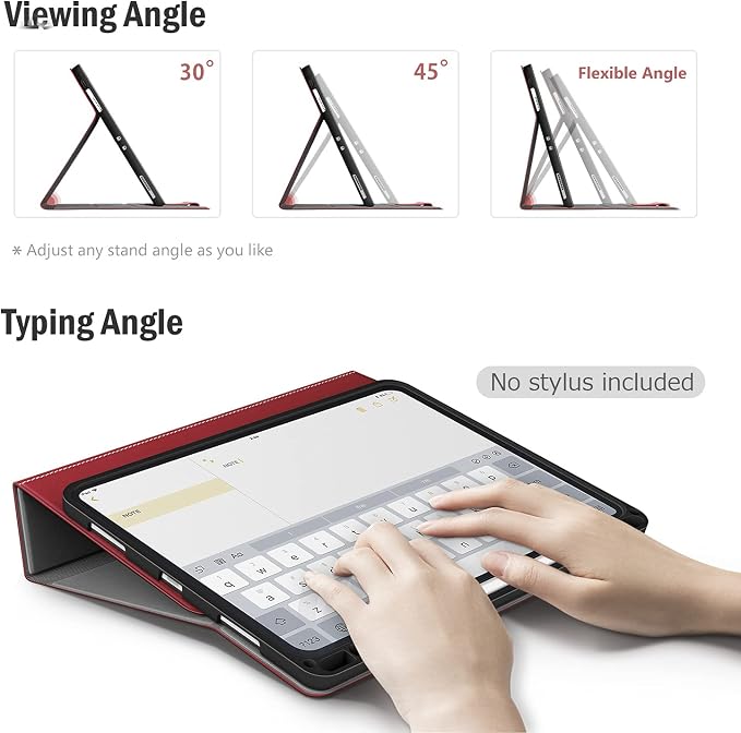 Antbox Case for iPad Pro 11 inch 4th/3rd/2nd/1st Generation Black | Vegan Leather with Pencil Holder Auto Sleep/Wake Function iPad Pro 11 Cover