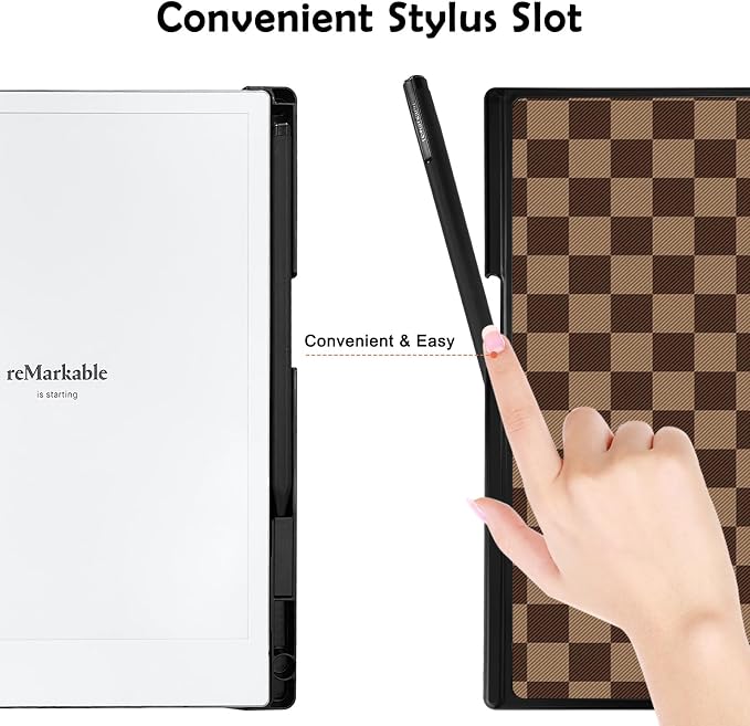 Case for Remarkable 2 Paper Tablet 10.3 2020 ReleasedLightweight and Hard Back Shell Protective Book Folio Cover with Built-in Pen HolderComes with Remarkable 2 Pen Tips.