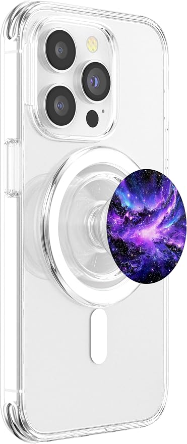Universe Star Cluster Purple Nebula Space Galaxy PopSockets PopGrip for MagSafe