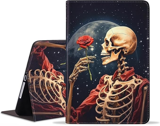 Case for iPad 6th/5th Generation (2018 2017 Model 9.7 Inch) iPad Air 2/Air 1 (9.7 Inch) Slim PU Leather Stand Folio Cover with Auto Wake Sleep African Woman Wolf