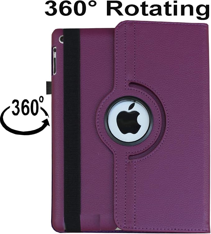 Case for iPad 10.2 inch for iPad 9th 8th 7th Generation Rotating Stand Smart Magnetic Auto Wake Up/Sleep Cover for A2602 A2603 A2604 A2605 MK2L3LL/A MK2P3LL/A MK673LL/A (Black)