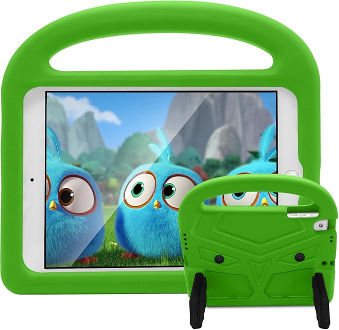 Kids Case for 7.9 iPad Mini 5/4/3/2/1 Silicone Shockproof Cover with Handle Kickstand Black