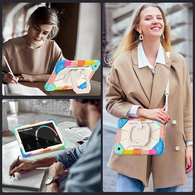 Auizotl Case for Samsung Galaxy Tab A11+/A9+ Plus 11 Inch with Screen Protector/Rotating Stand/Pen HolderMilitary Grade Shockproof Cover for Galaxy Tab A11 Plus /A9 Plus CasesBlack