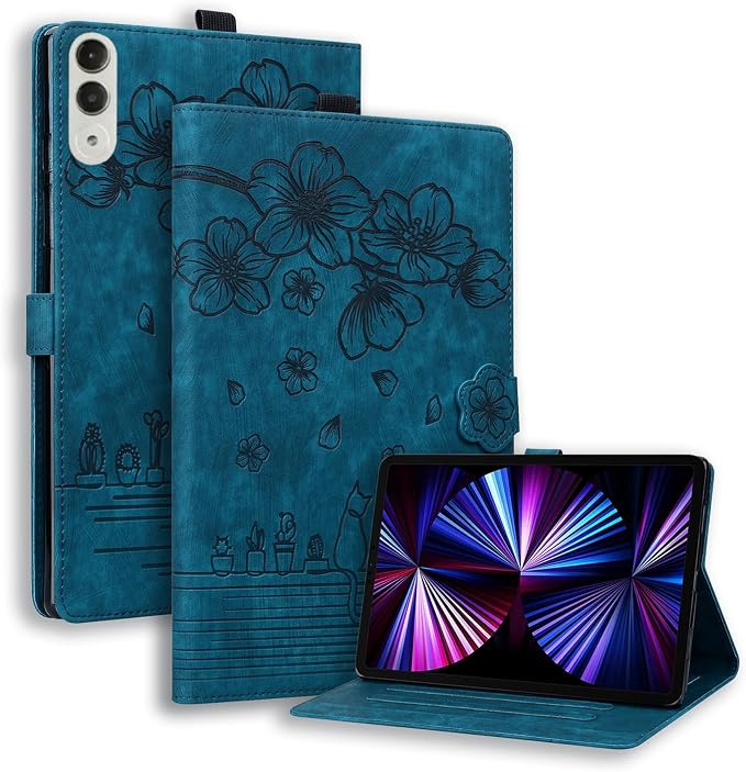 Case for Honor MagicPad 3 Pro 12.3 12.3 2026Multi-Angle Viewing PU Leather Folio Stand Cover with Pencil HolderShockproof Protective Case for Honor MagicPad 3 Pro 12.3 2026Rose Red
