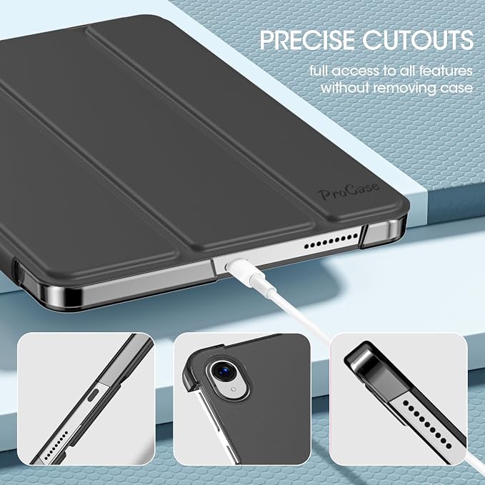 ProCase for Onn. 11 Inch Tablet Pro 2024 Case -Black | Slim Stand Hard Back Shell Protective Smart Cover for Onn. 11” Tablet Pro 2024 Model