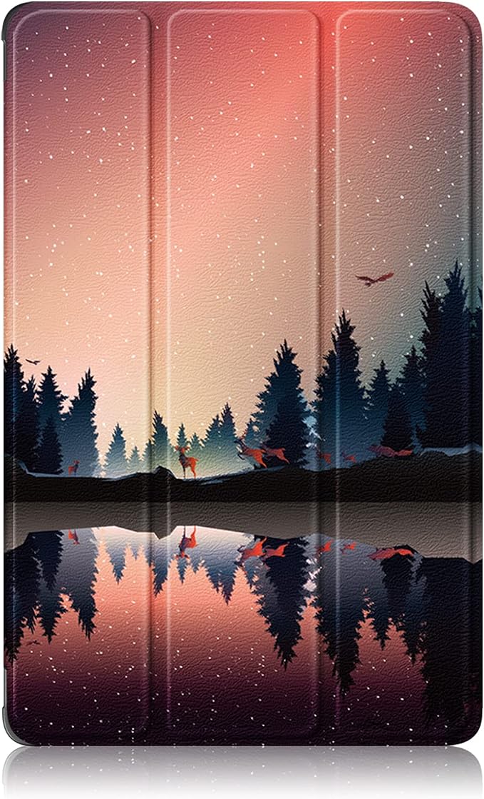 Epicgadget Case for Nook 9 Lenovo Tablet (2024) / Lenovo Tab M9 (TB-310FU 2023 Released) 9 Inch Display Tablet - Slim Lightweight Trifold Shell Stand Cover Case + 1 Random Stylus (Black)