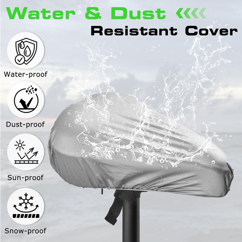 Zacro Gel Bike Seat - Extra Soft Bicycle Saddle Cushion with Water&Dust Resistant Cover