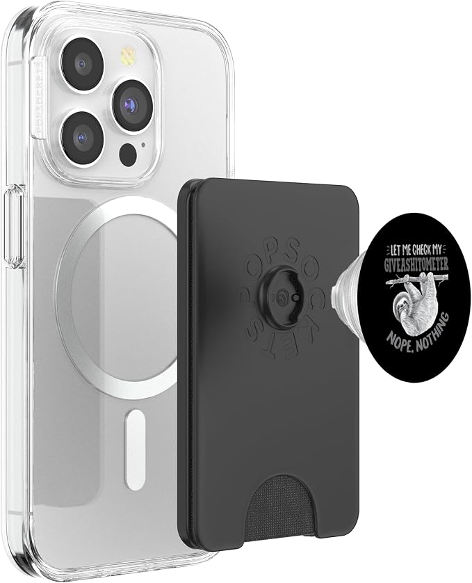 Let Me Check My Giveashitometer Nope Nothing Cute Sloth PopSockets PopGrip: Swappable Grip for Phones &amp Tablets PopSockets Adhesive PopGrip