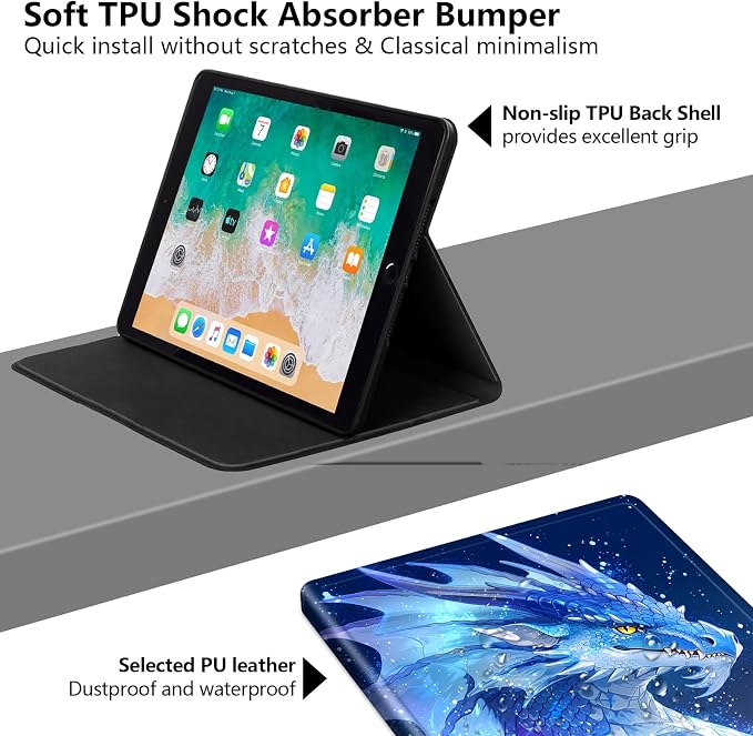 for iPad Air 13 Inch Case (M3/M2-2025/2024 Release) Slim iPad 13 Protective Case with Stand Hard Back Shell for iPad Air 13 Auto Wake/Sleep 1776 American Flag with Bullets