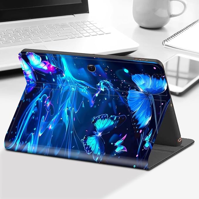 Case for Microsoft Surface Go 4/3/2/1 (2023/2021/2020/2018)-Slim PU Leather Lightweight Adjustable Stand Smart CoverAmerican Flag