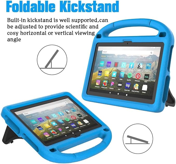 Kids Case for New 10-inch Tablet 2023 Lightweight Shockproof Kids Friendly Full Cover with Handle Kickstand