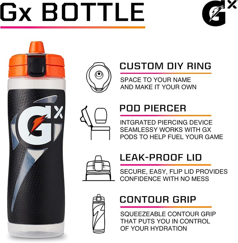 Gatorade Gx, Marble White, 30 Oz