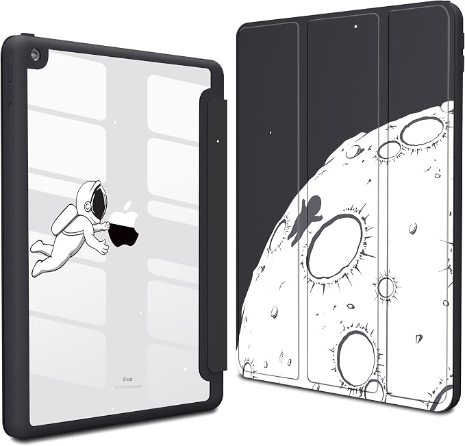 CISSOOK Compatible with iPad 9th/ 8th/ 7th Generation Case 10.2 Inch (2021/2020/2019 Release) Protective Shell with Pencil Holder Astronaut