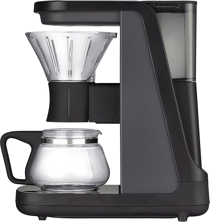 Tiger Hybrid Automatic Coffee Maker | Pour Over & Immersion Coffee Machine | 3 Brew Modes (Classic, Immersion, Iced) | Precision Temp Control | Japanese Design | 24 oz (0.72L) Glass Carafe | Black
