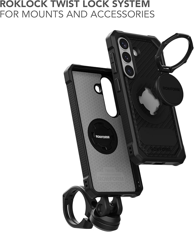 Rokform Rugged Case for Galaxy S26 Magnetic + RokLock (Black)
