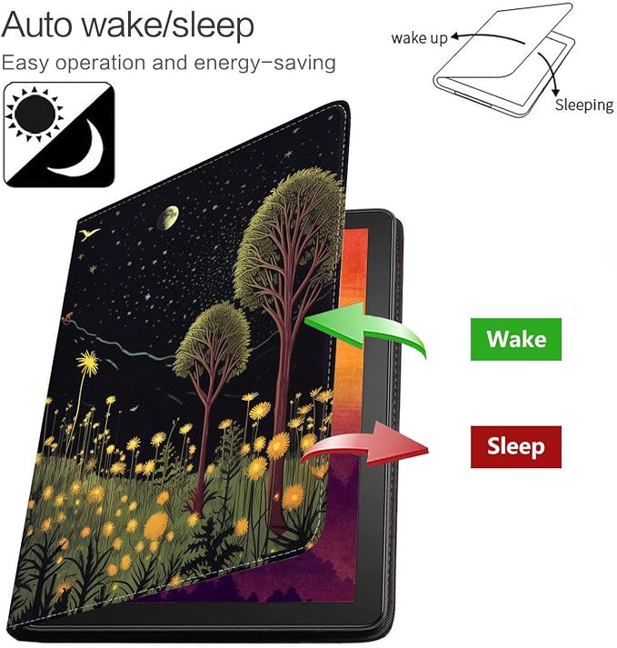 Case for Samsung Galaxy Tab S10 Lite/ S10 FE/ S9 FE 5G 10.9 Inch/ S9 11 Inch - Slim PU Leather Folding Stand Folio Cover with Auto Sleep/Wake - African American Girl