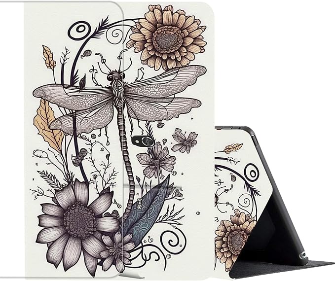 FUYOCWE for iPad Pro 13 Inch Case (M47th Generation2024 Model A2925A2926A3007)PU Leather Slim Folding Stand Case for iPad 13 7th GenAuto Sleep Wake Cover -A Dream Catcher Wolf