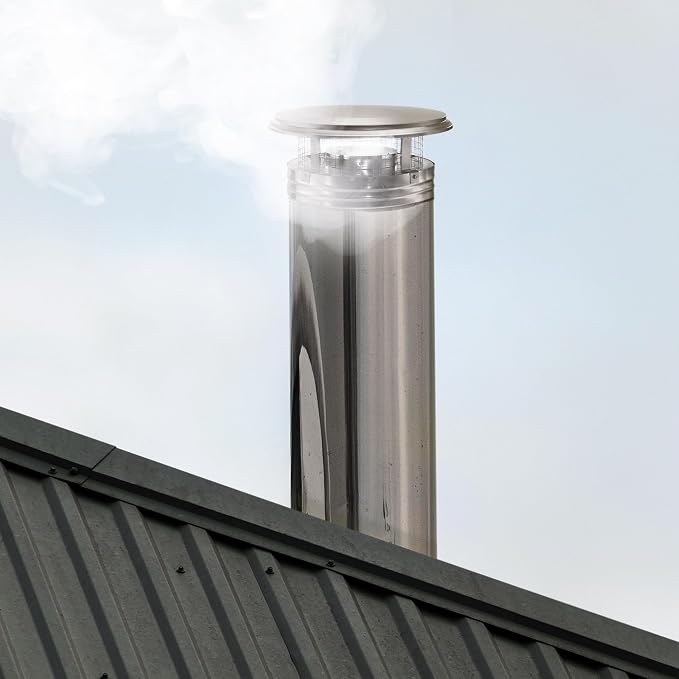 DuraVent DuraPlus 8 Inch Stainless Steel Round Chimney Cap