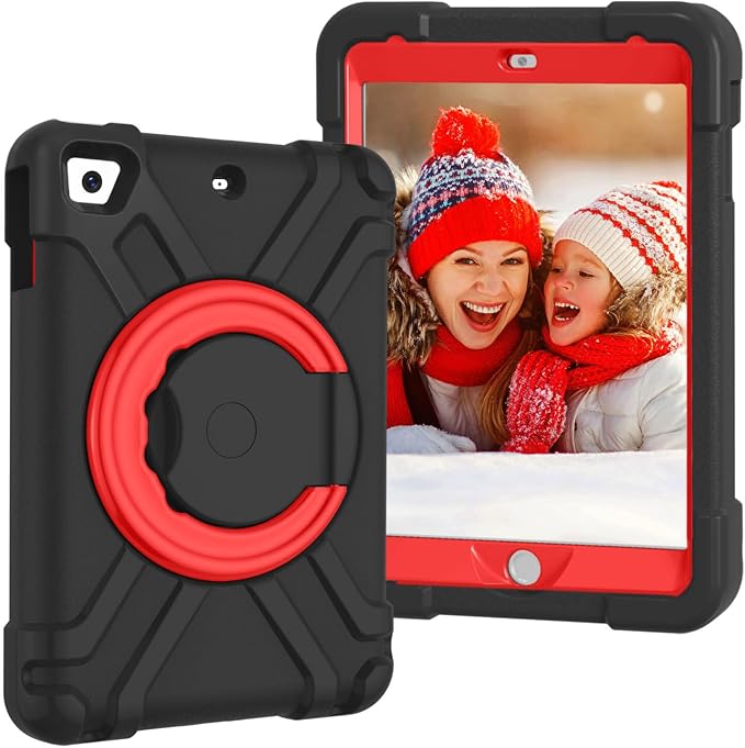 AKABEILA Compatible with Amazon Fire HD 8 2020/2022 Tablet Case，Rugged Kids Case with Stand Lightweight Shockproof Kids Friendly Tablet Cover Black