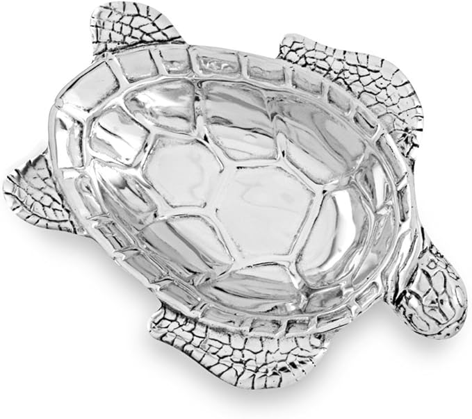 Beatriz Ball Small Ocean Turtle Bowl, Metallic
