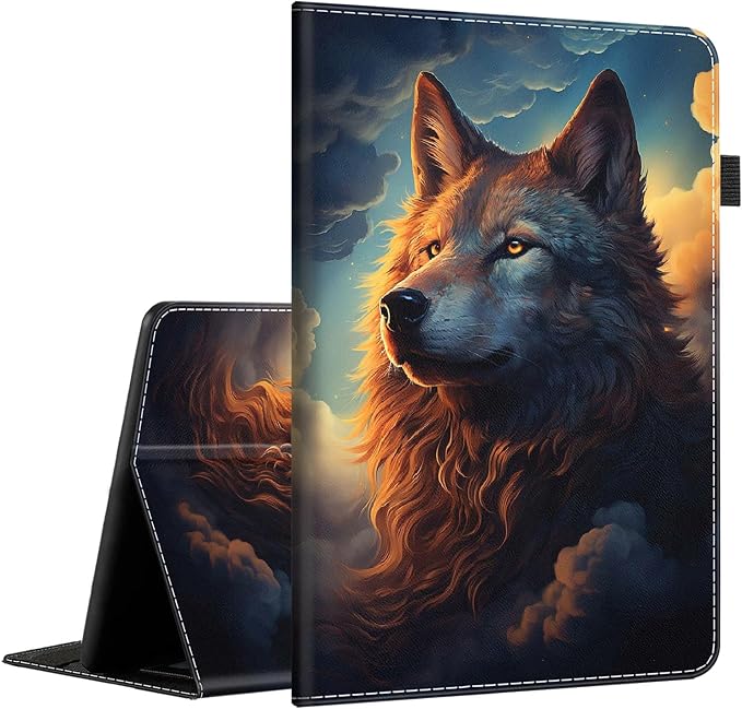 Case for Amazon Kindle Fire Max 11 Case (13th Gen 2023 Release) 11，Slim Fit Foldable Standing Cover Case with Auto Sleep/Wake for Fire 11 Max Tablet，Skull and Fire