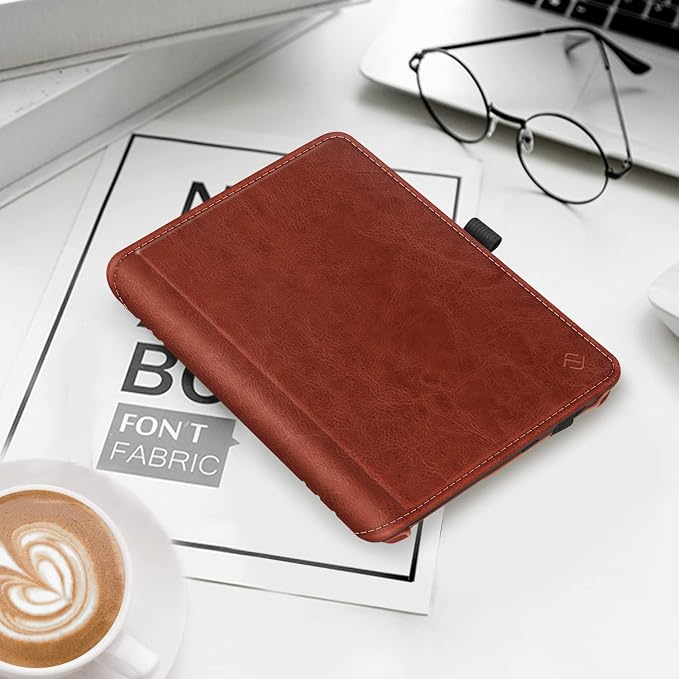 Fintie Rotating Case for Kindle Fire HD 8 &amp 8 Plus 12th/10th Gen Black | 360° Rotatable Swivel Stand Cover for Fire HD 8 2024/2022/2020 Durable PU Leather 3 Viewing Positions Auto Sleep/Wake