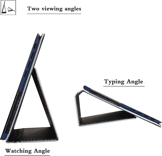 Bige for Acer Chromebook Tab 10 CasePU Leather Folio 2-Folding Stand Cover for Acer Chromebook Tab 10 9.7 TabletBlack