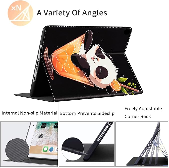 Case for iPad Pro 11 Inch 2022/2021/2020 (4th/3rd/2nd Gen) for iPad Air 5th / 4th Generation 10.9 Inch (2022/2020) Durable Shockproof Protective Cover，Black Woman Queen Afro Design