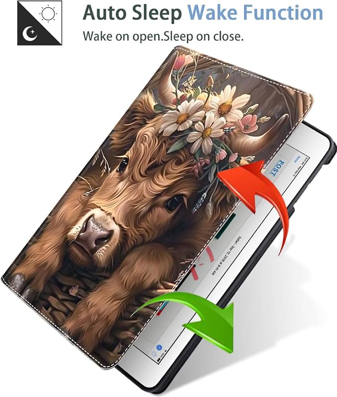 Case for iPad (A16) 11th Generation 11 Inch (2025) iPad 10th Generation 10.9 Inch (2022)，Slim Fit Foldable Standing Cover Case with Auto Sleep/Wake Retro Moth
